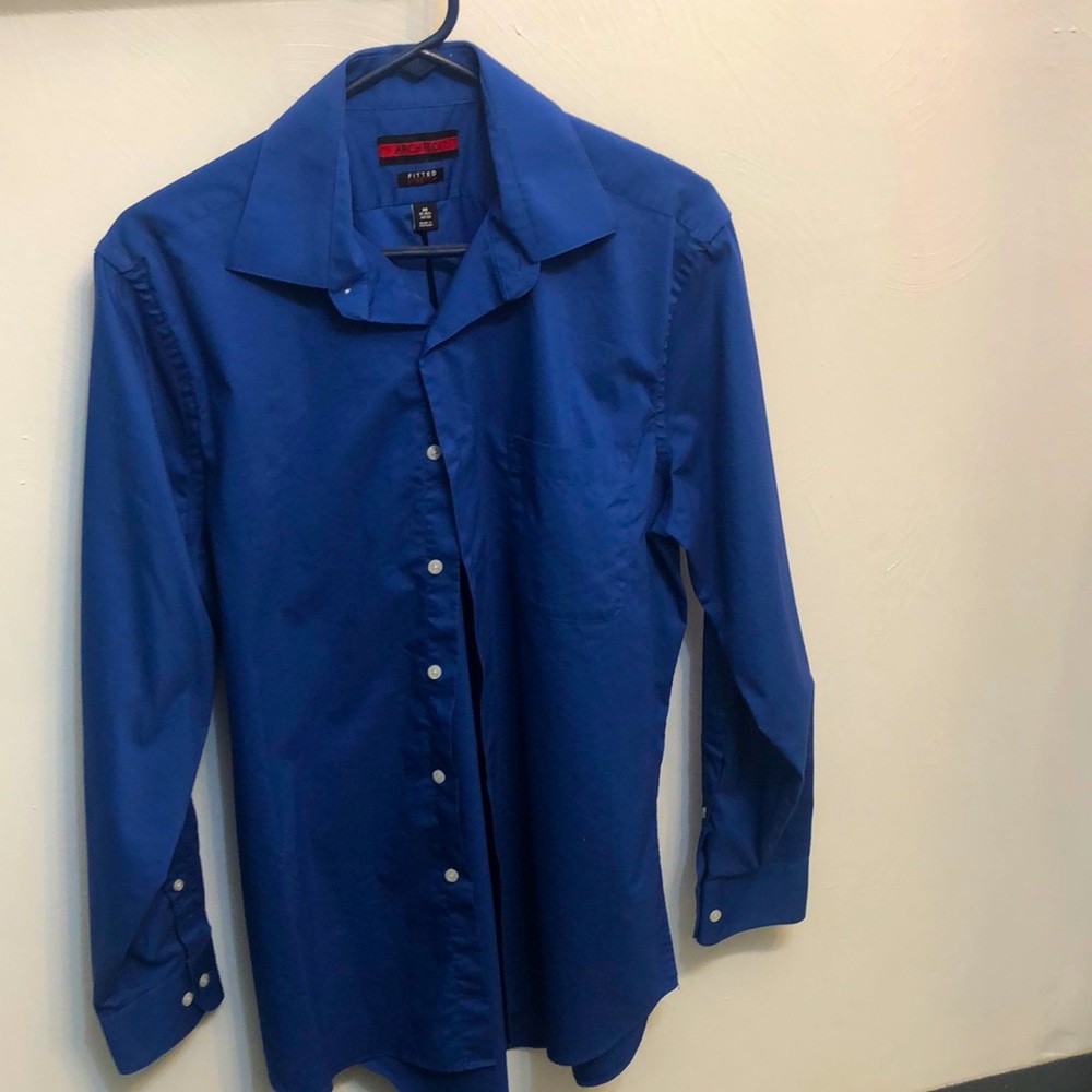 Blue Architect Button up